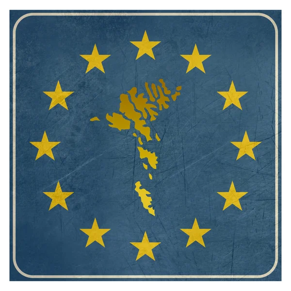 Faroe Islands European sign — Stock Photo, Image
