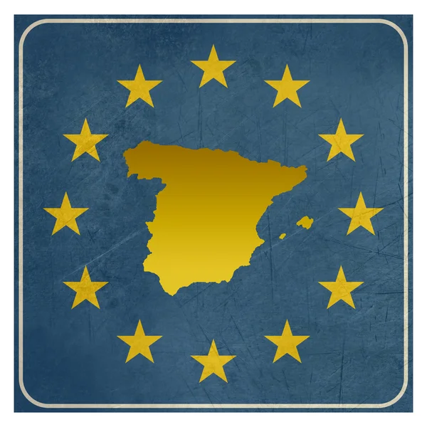 Spagna Segno europeo — Foto Stock