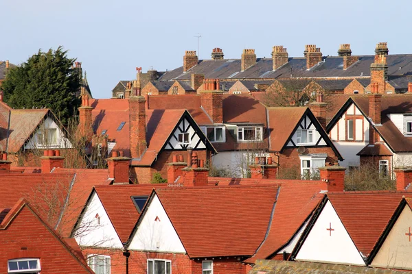 Casas da cidade inglesa — Fotografia de Stock