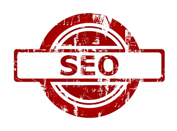 SEO red stamp — Stock Photo, Image