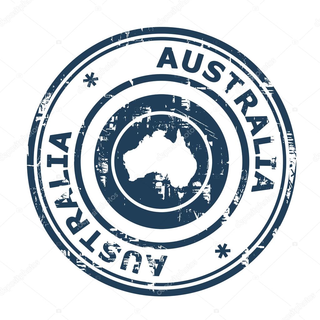 Australia passport stamp — Stock Photo © speedfighter17 24586311