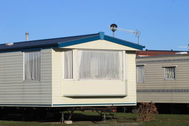 bir karavan parkı olarak mobil evler