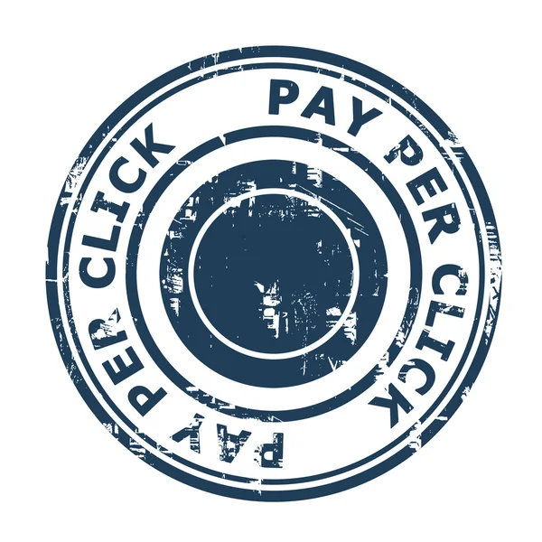 Payer par clic SEO concept timbre — Photo