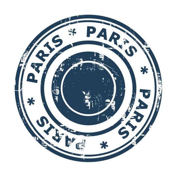 Paris podróż stempel — Zdjęcie stockowe