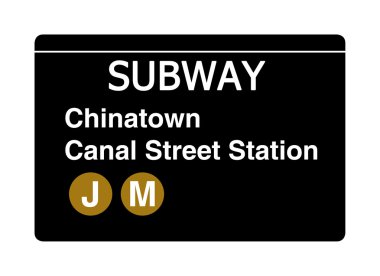 Chinatown canal street metro işareti