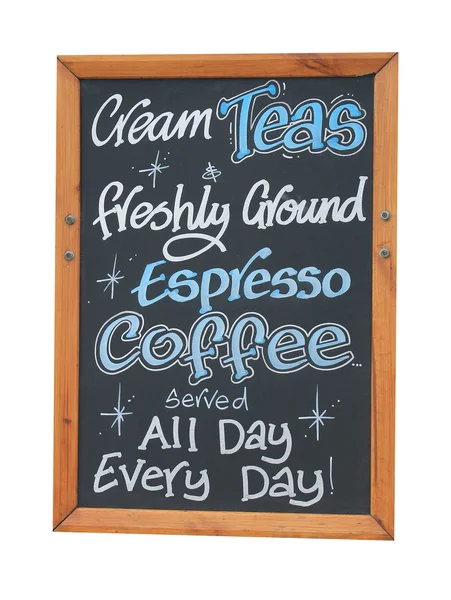 Cafe cream teas sign — Stock Photo, Image