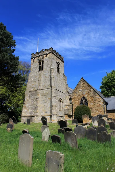 English church and cemetery — Stock Photo, Image