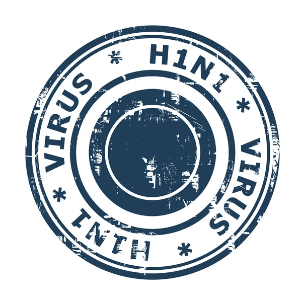 H1N1 svin influensa stämpel — Stockfoto