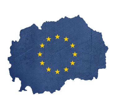 Avrupa bayrağı Makedonya Haritası