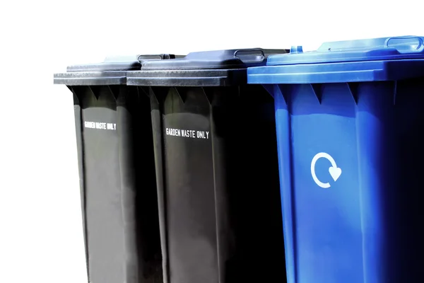Reciclagem de lixeiras — Fotografia de Stock