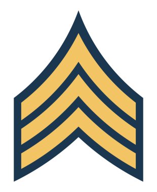 Amerikan Ordu Çavuş amblemi sırası