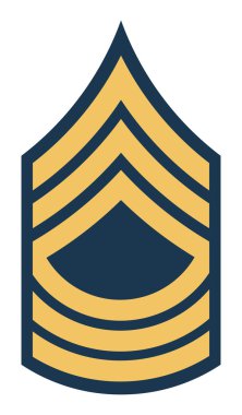 ABD'li Uzman Çavuş amblemi rütbe rozeti