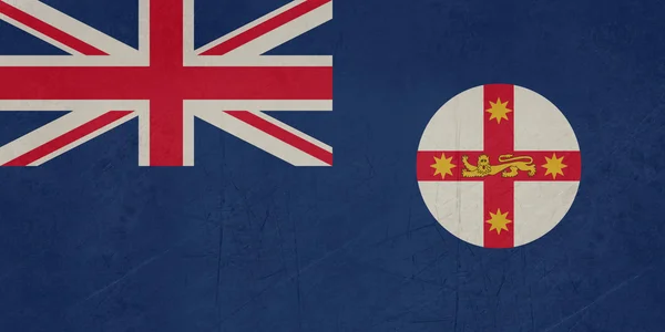 Bandiera grunge del Nuovo Galles del Sud — Foto Stock