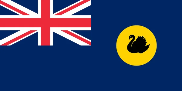 Bandera del estado de Australia Occidental — Foto de Stock