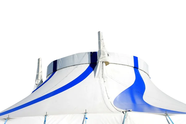 Cyrk wielki szczyt namiot na białym tle — Zdjęcie stockowe