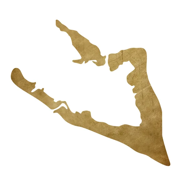 Mappa del tesoro di Grunge Wake Island — Foto Stock