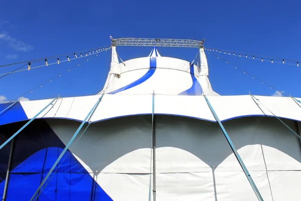 Low angle view of circus big top tent — Stock Photo, Image