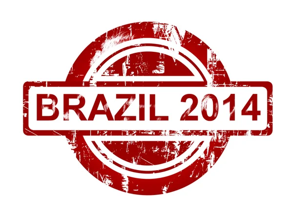 Brazil 2014 stamp — Stock Photo, Image