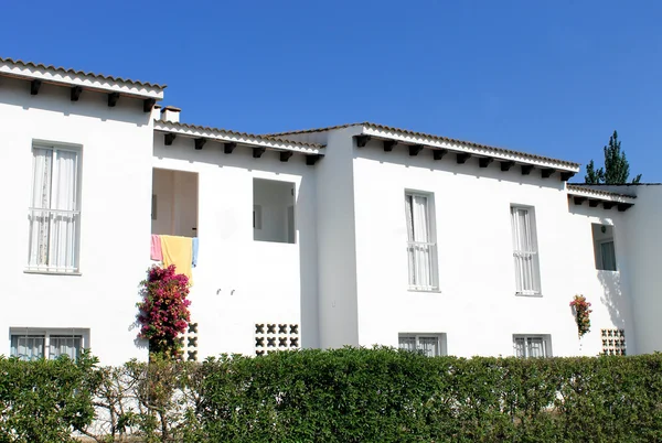 Old white Spanish houses — Stock Photo, Image