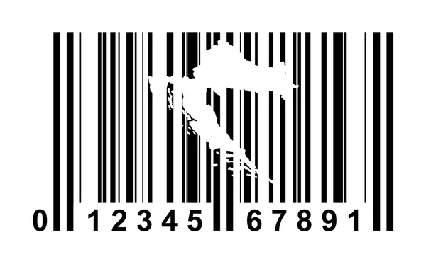 Croatia bar code — Stock Photo, Image