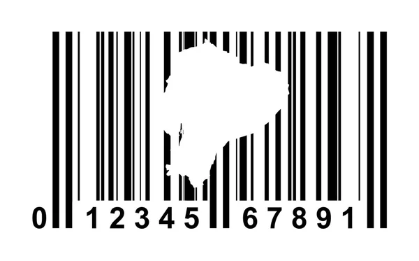 Ecuador Bar code — ストック写真