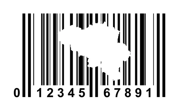 Belgium bar code — Stock Photo, Image