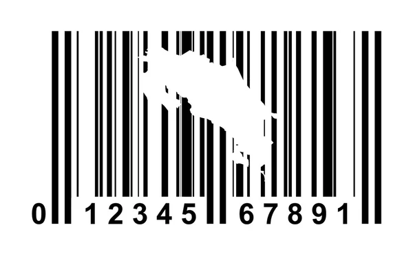 Costa rica-barcode — Stockfoto