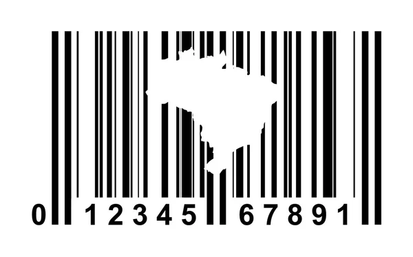 Brazil bar code — Stock Photo, Image