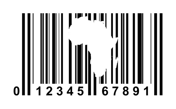 Africa Bar code — Stock Photo, Image