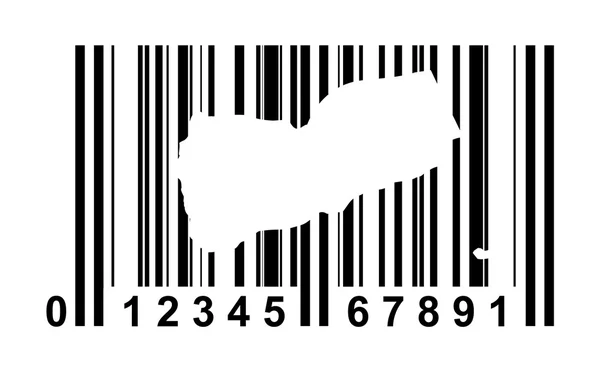 Yemen Bar code — Stock Photo, Image