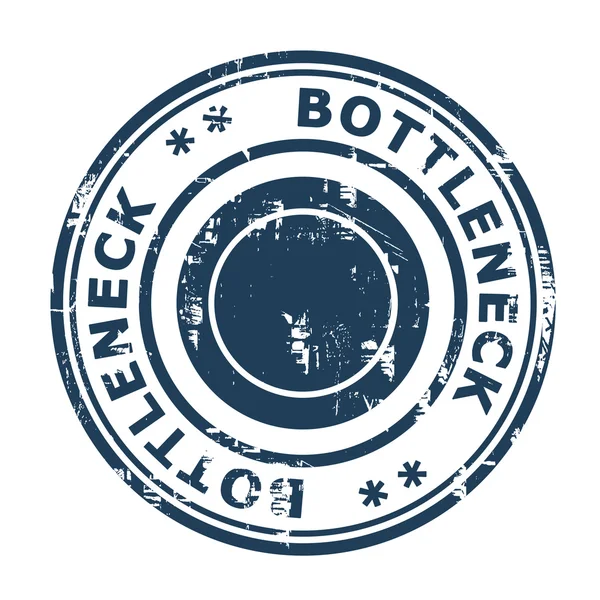 Bottleneck concept stamp — Stock Photo, Image