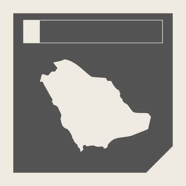 Saudi Arabia map button — Stock Photo, Image