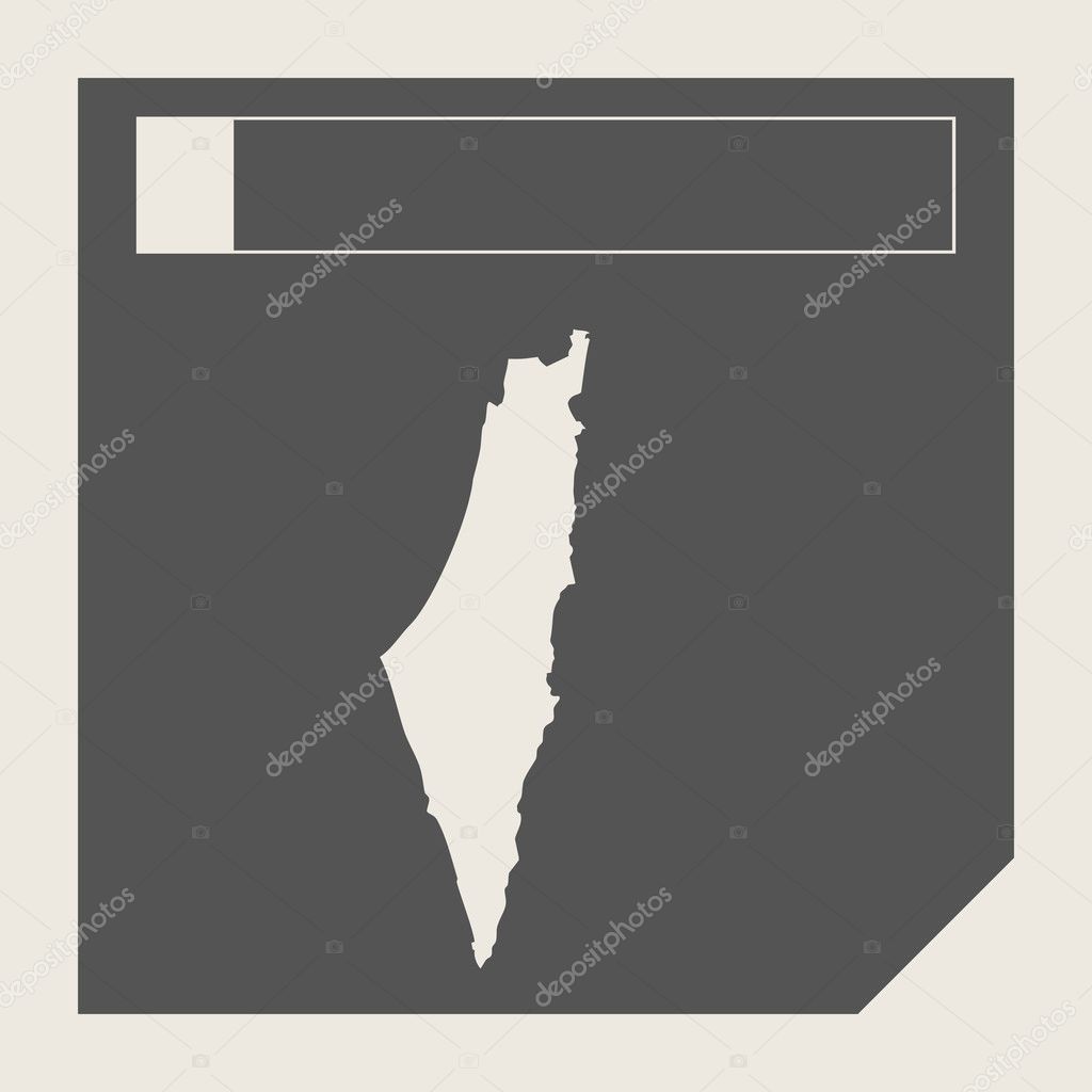 Israel map button