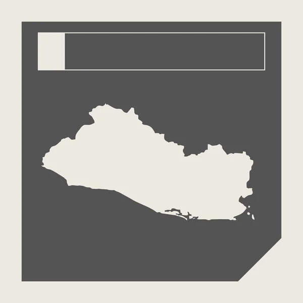 El Salvador map button — Stock Photo, Image