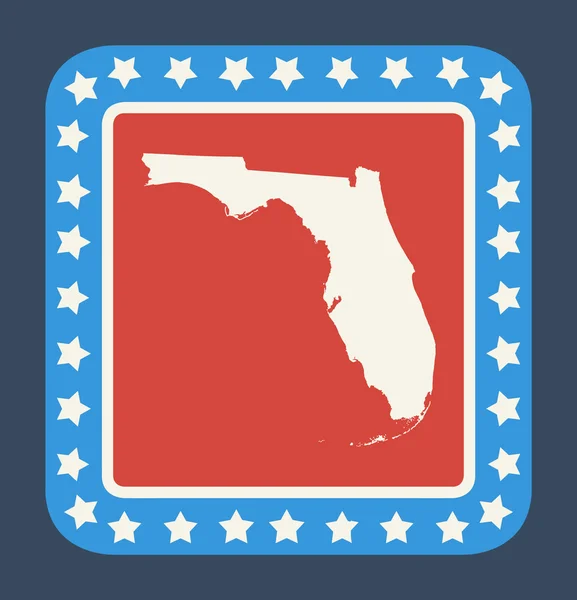 Кнопка штату Флорида — стокове фото