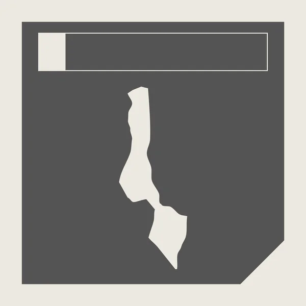 Przycisk Mapa Malawi — Zdjęcie stockowe