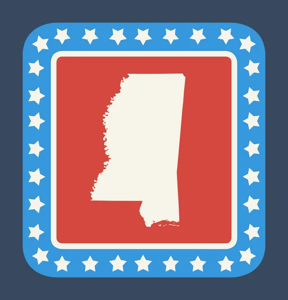 Mississippi staat knop — Stockfoto