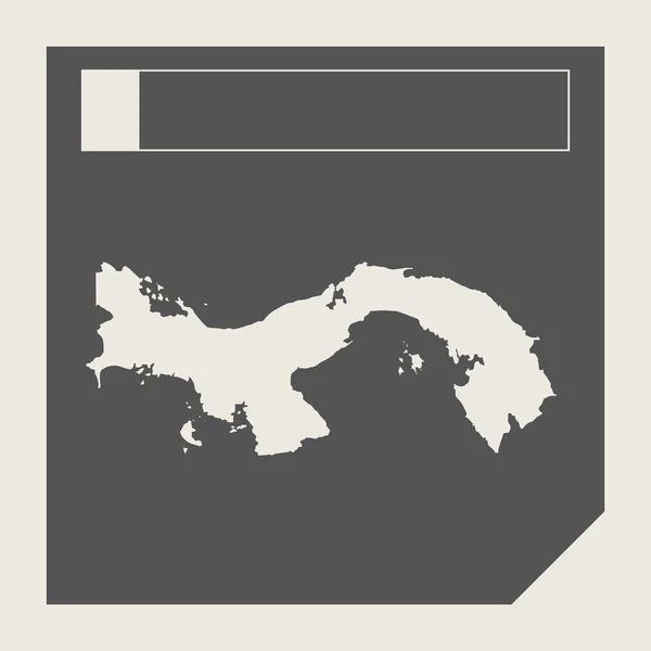Panama Karte Schaltfläche — Stockfoto