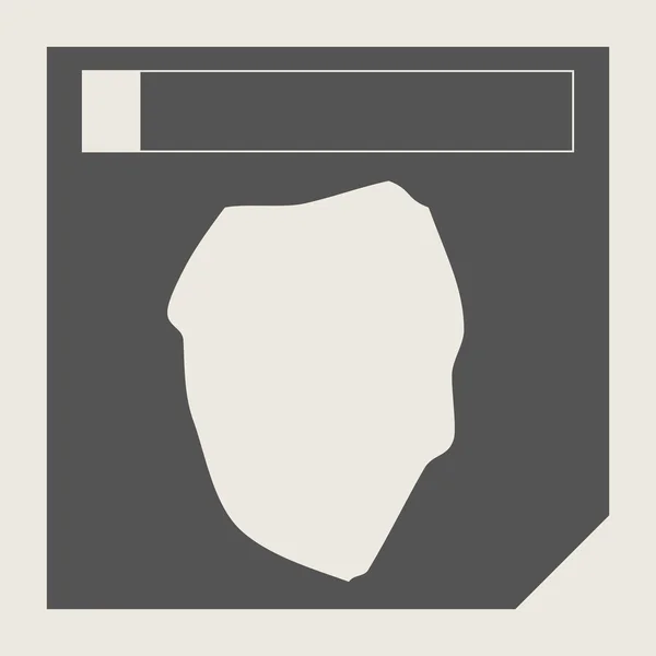 Sierra leone kaart knop — Stockfoto