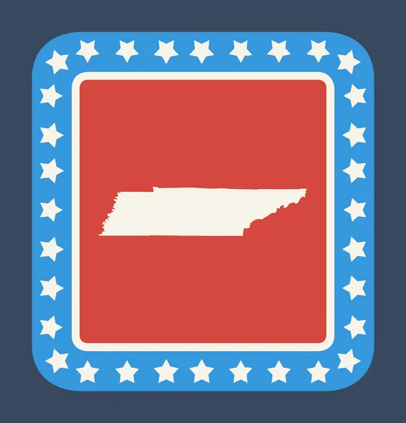 Tennessee state button — Stock Photo, Image