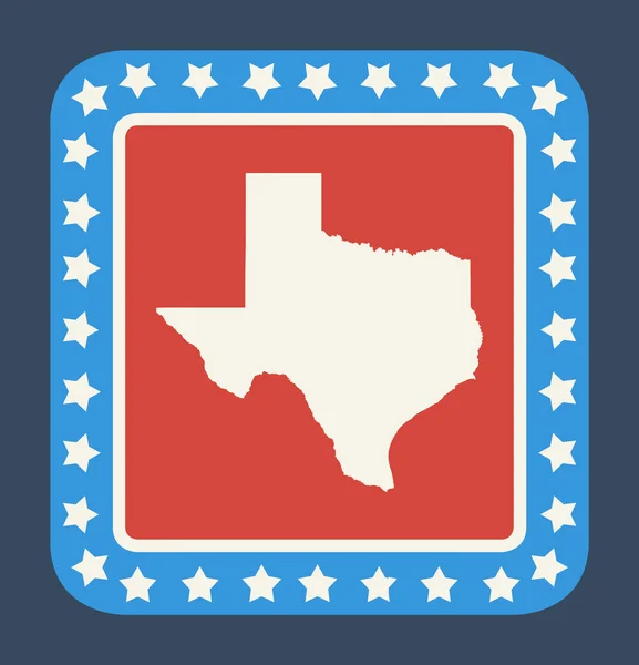 Pulsante stato Texas — Foto Stock