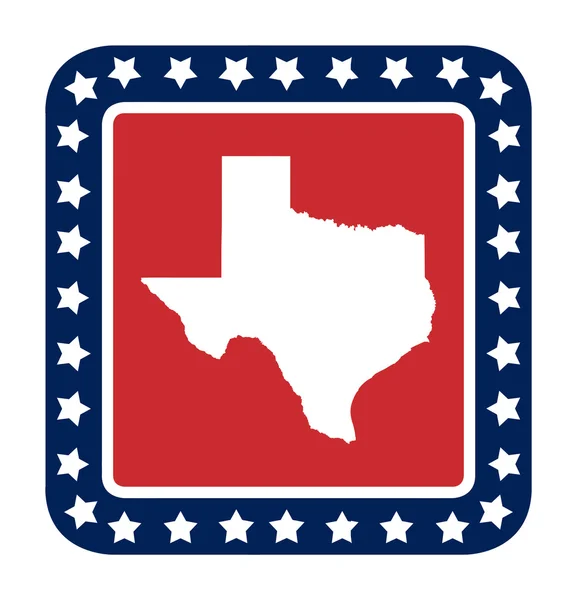 Texas state button — Stock Photo, Image