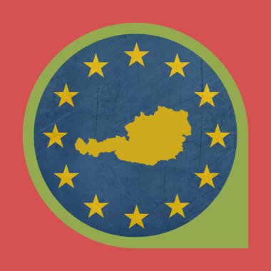 Avrupa Birliği'nin Avusturya marker pin