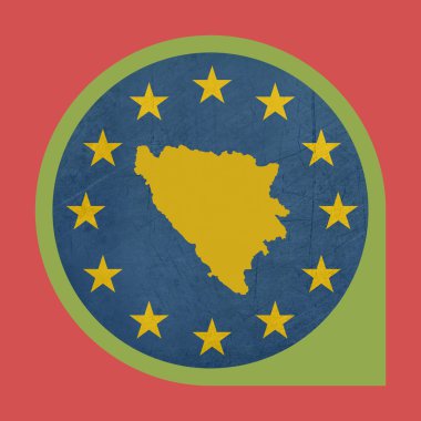 Avrupa Birliği'nin Bosna ve Hersek marker pin