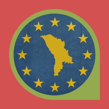 Avrupa Birliği moldova işaretçi düğme