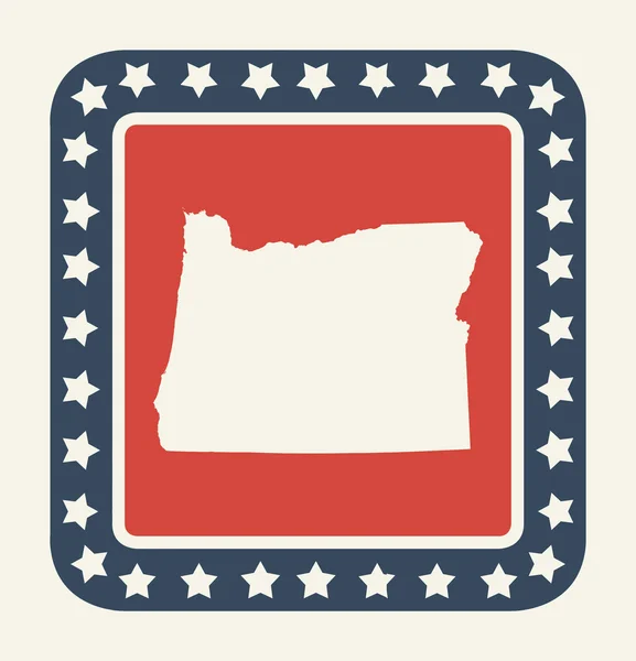 Oregon American state button — Stock Photo, Image