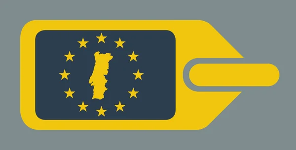 Portugal Europese Bagage label — Stockfoto