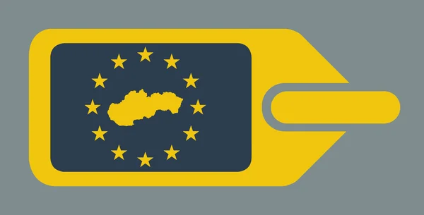 Slovakia European luggage label — Stock Photo, Image