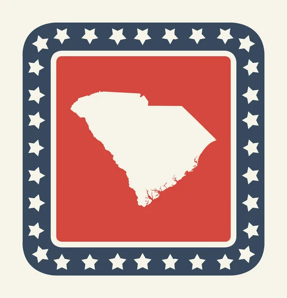 South carolina Amerikaanse staat knop — Stockfoto