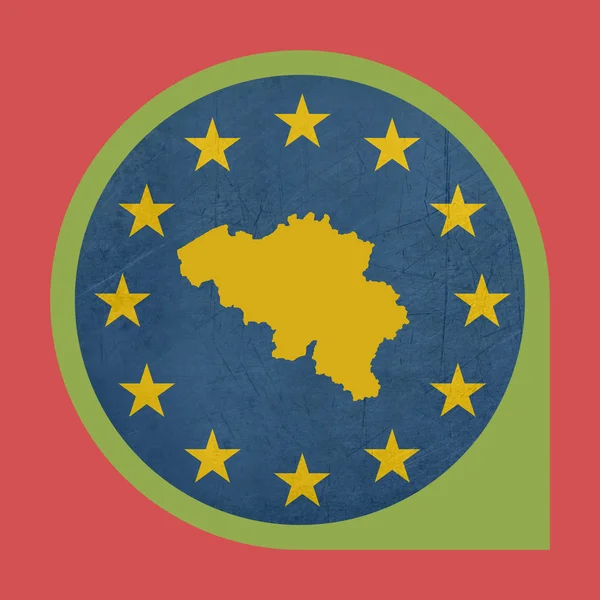 Avrupa Birliği'nin Belçika marker pin